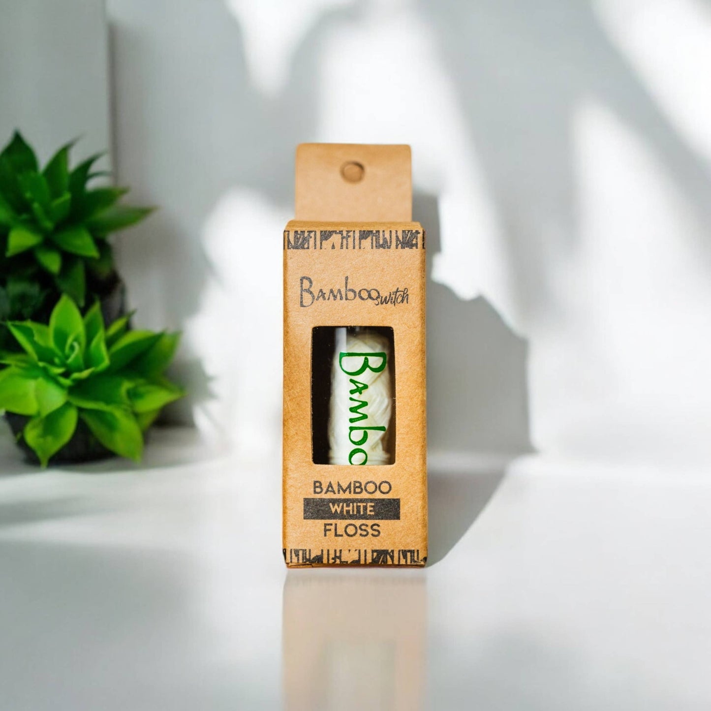 Natural White Bamboo Floss | Vegan, Organic, and Compostable