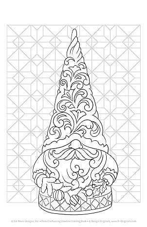 Jim Shore Enchanting Gnomes Coloring Book