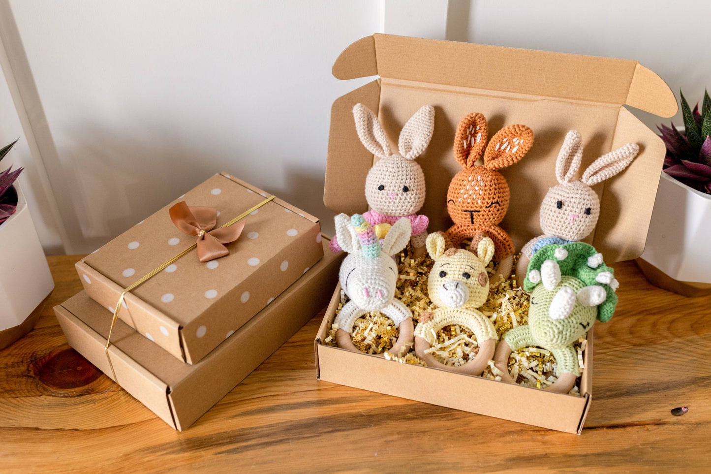 Animal Hand Crochet Rattles - Classic Collection