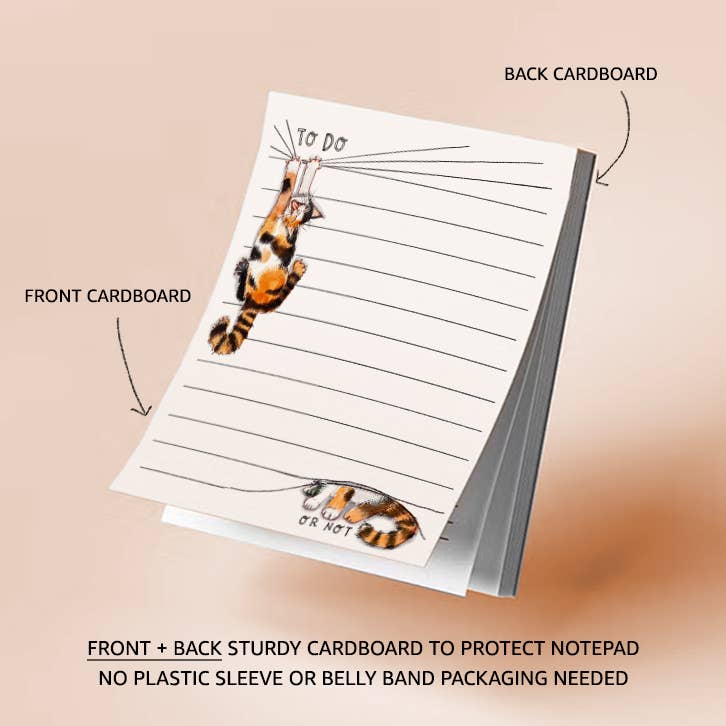 Calico To Do Or Not Notepad - To-Do List Memo Pad