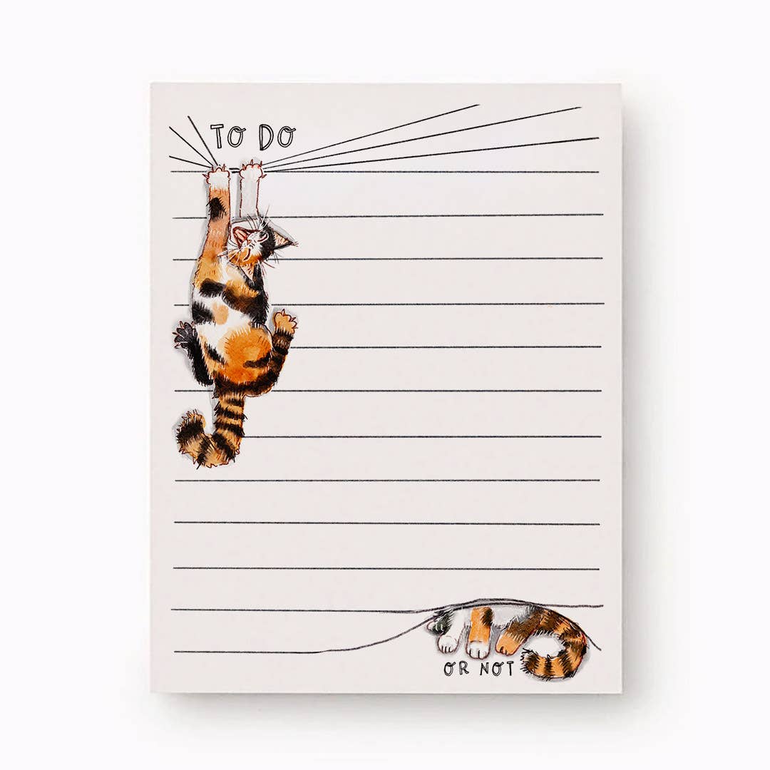 Calico To Do Or Not Notepad - To-Do List Memo Pad