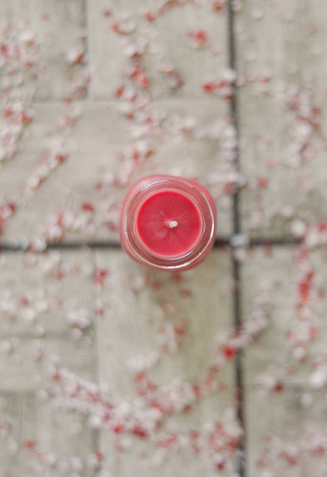 2 oz Mini Mason Candy Cane Soy Jar Candle