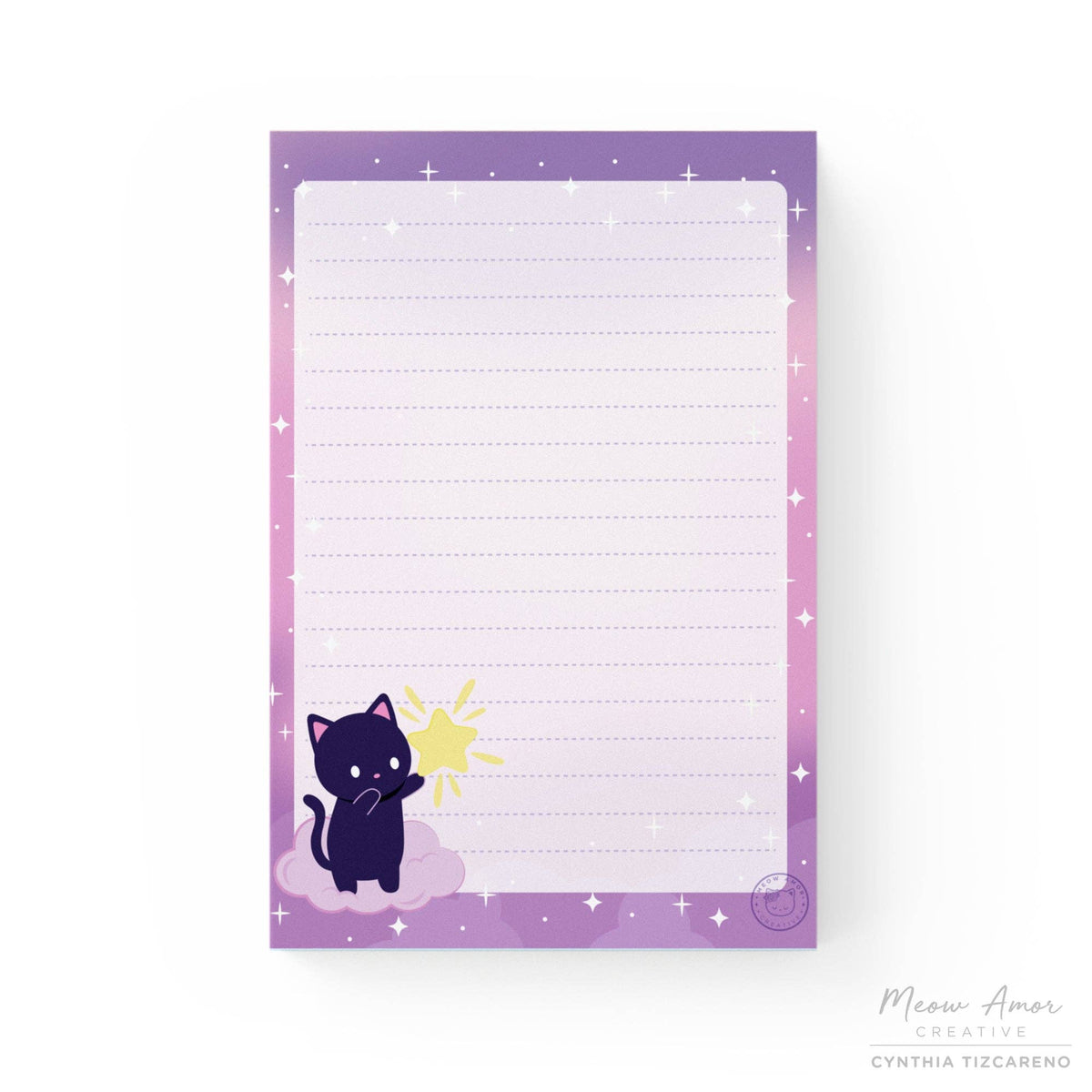 Wishing Star Cat Notepad