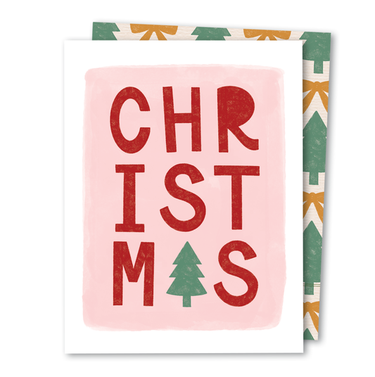 Christmas Hand Lettered | Modern Christmas Holiday Card