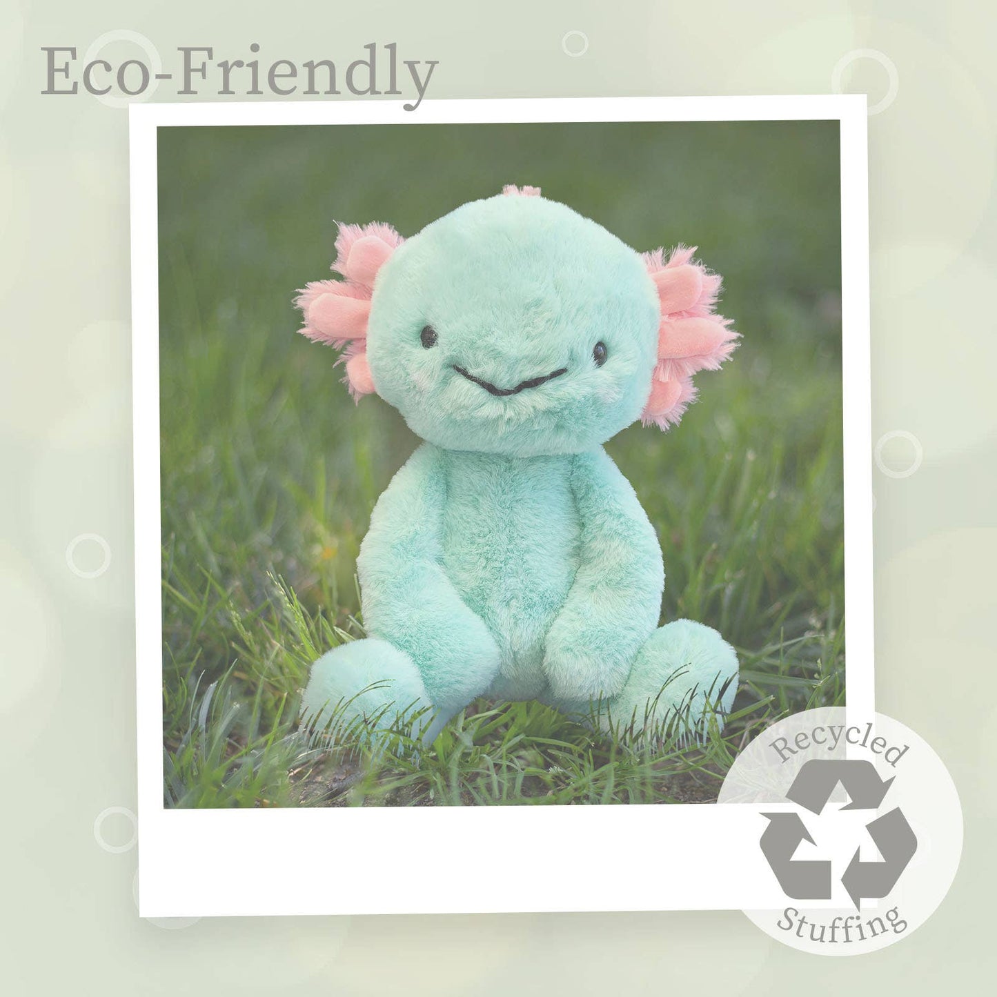 World's Softest Lushee 16 inch - Aqua Axolotl Plush Toy