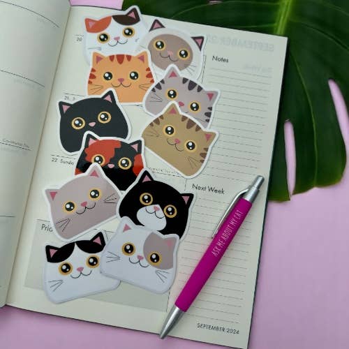 Kitty Face Stickers