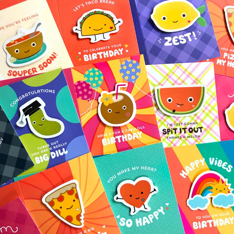 Bunny Sticker Birthday Card