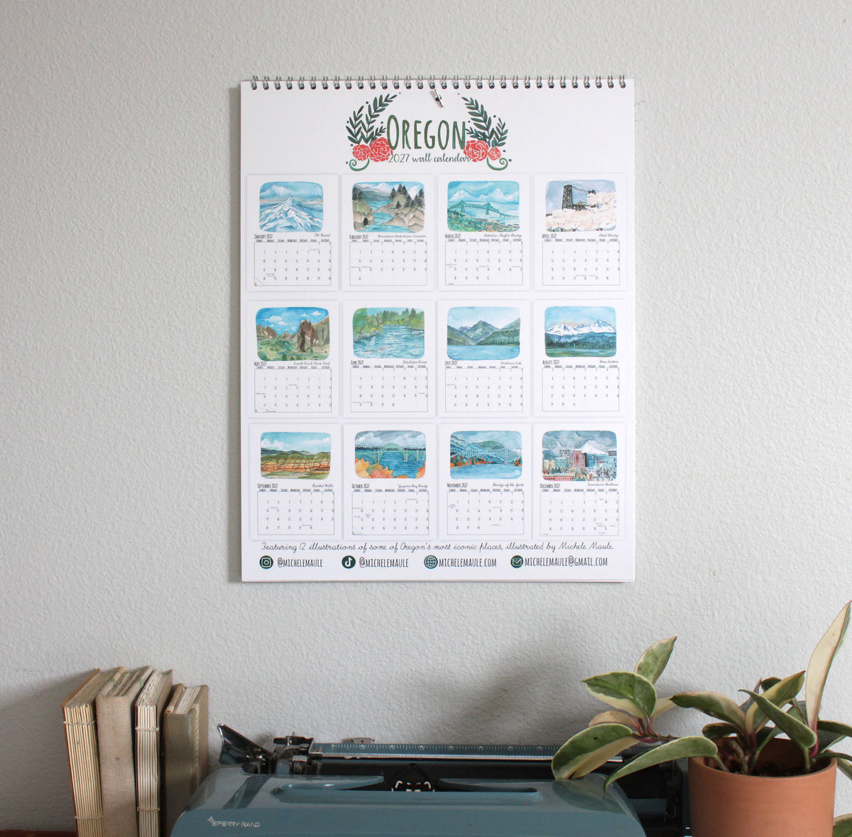 2027 Oregon Calendar