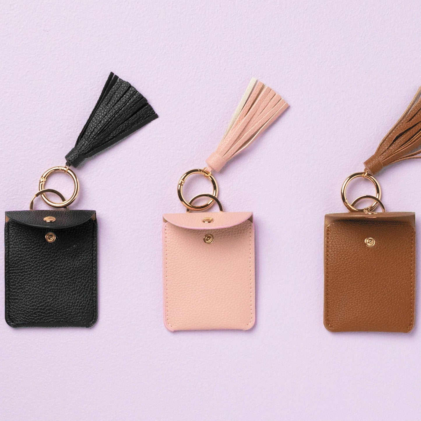 Mini Wallet Key Chain with Tassel