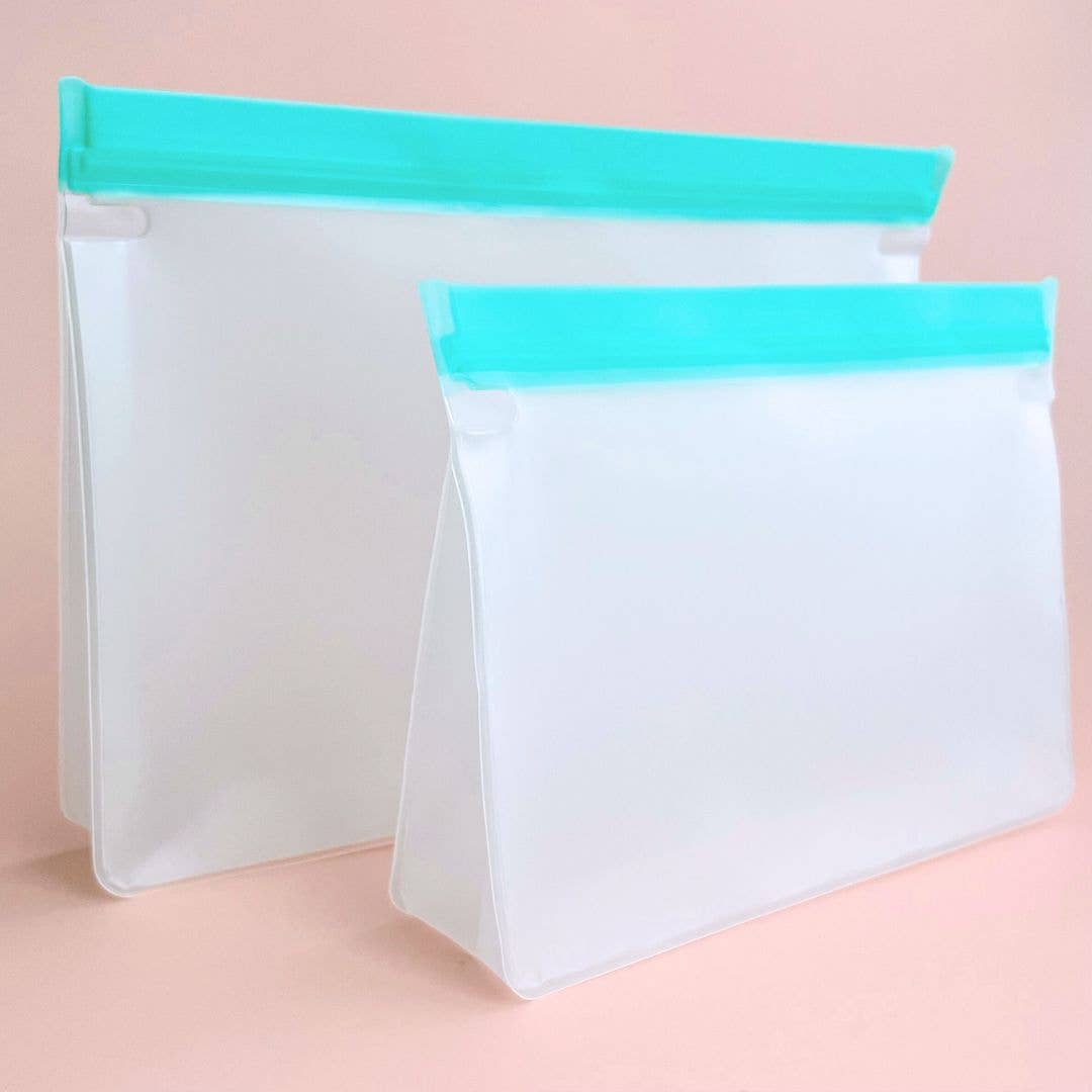2pc Reusable Silicone Snack Bags