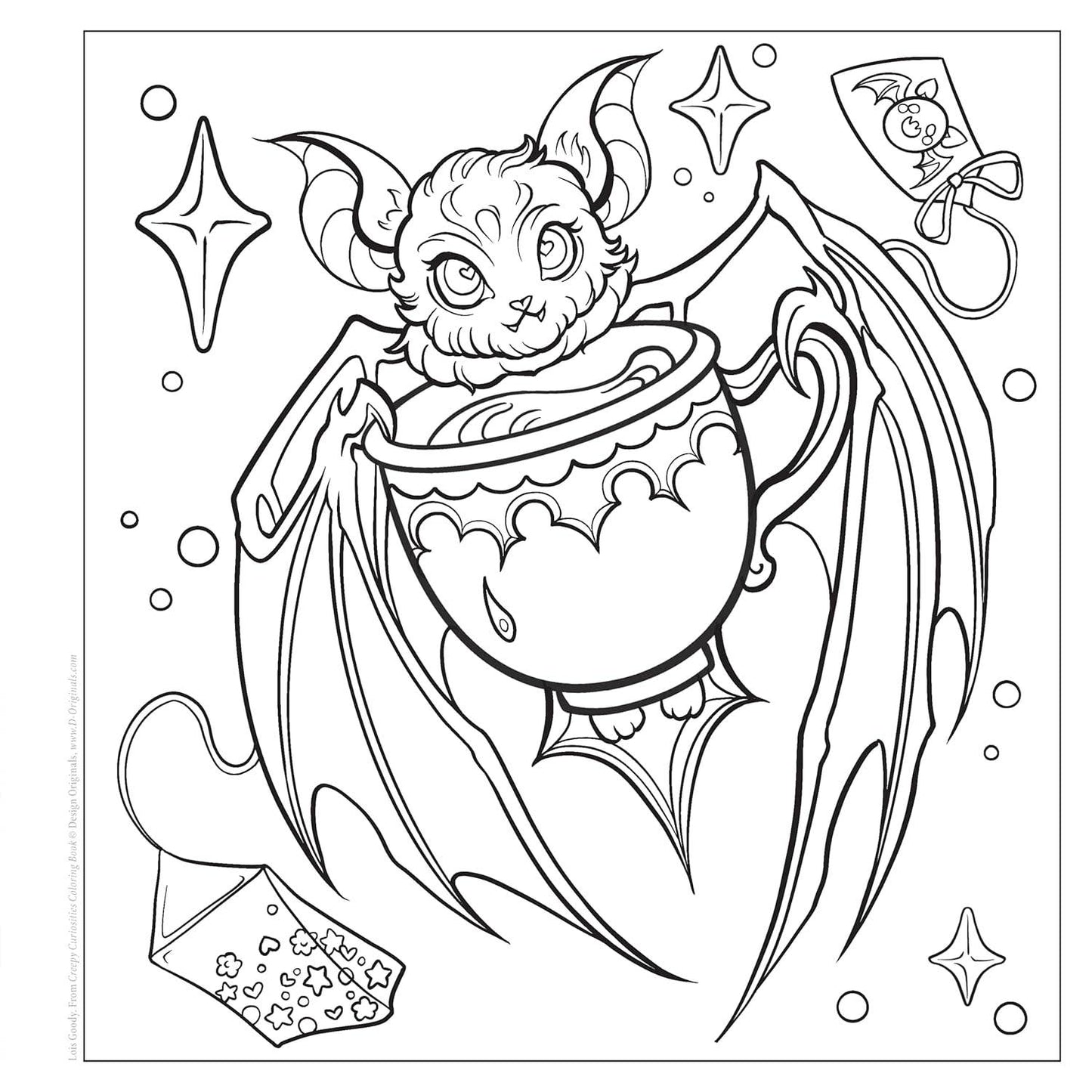 Creepy Curiosities Coloring Book - Eerie Designs to Delight!