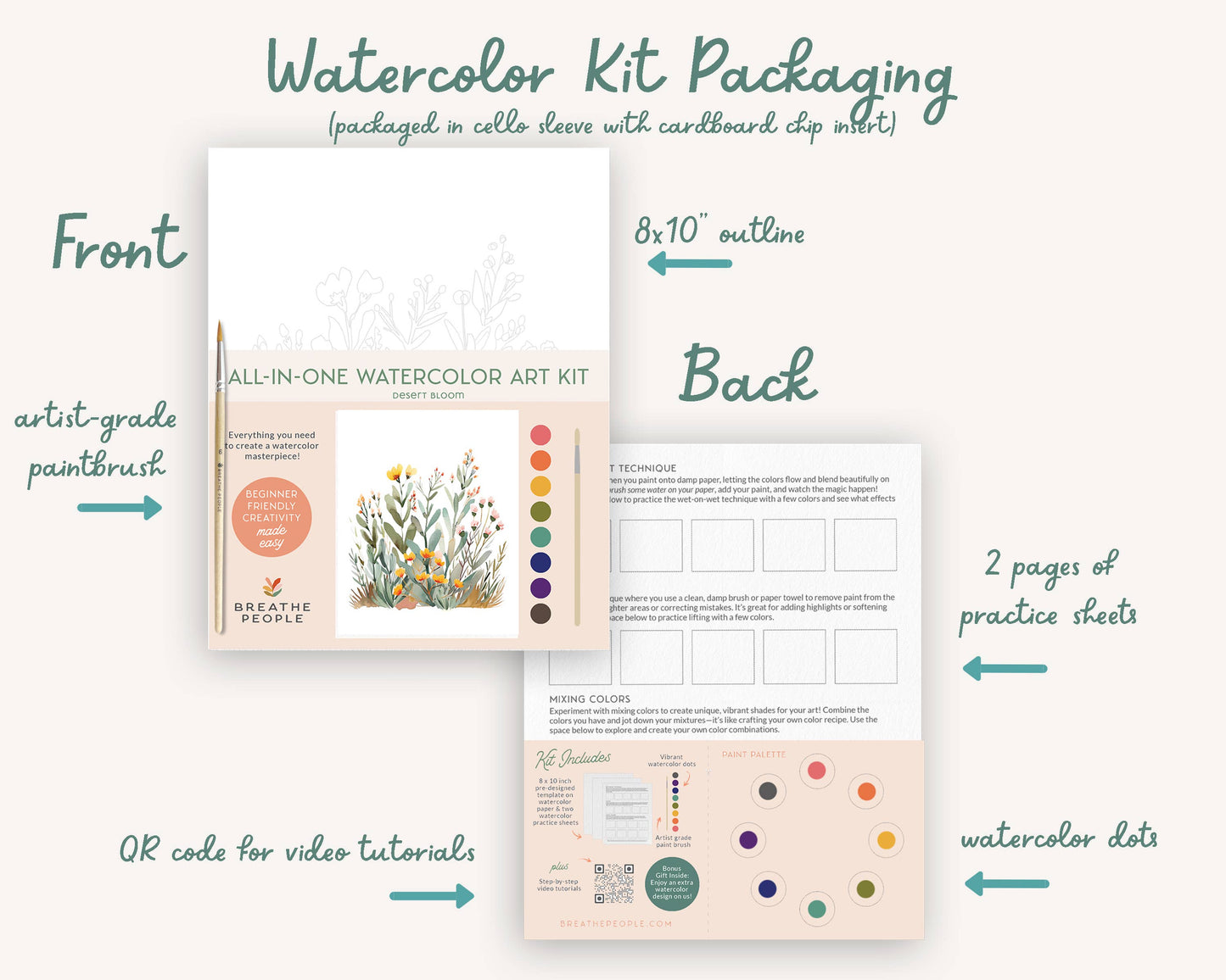 All-In-One Beginner Watercolor Kit - Honey Bee