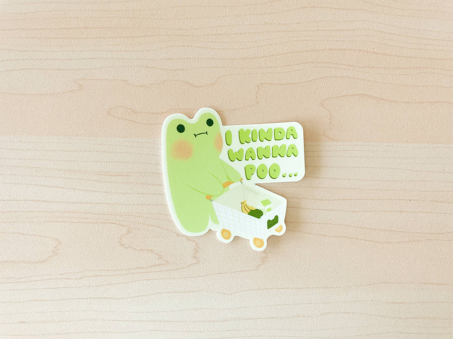 Poo Frog Sticker