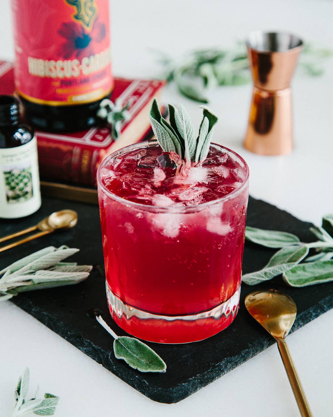 Hibiscus Cardamom Syrup 3.4oz - cocktail / mocktail mixer