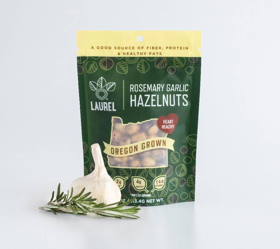 Hazelnut Kernels, Rosemary Garlic, 4 oz