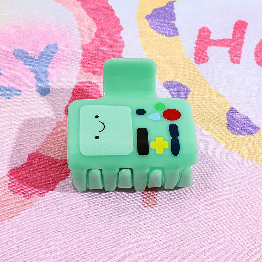 Cute Green Cartoon Anime Game Console Character Hair Clip