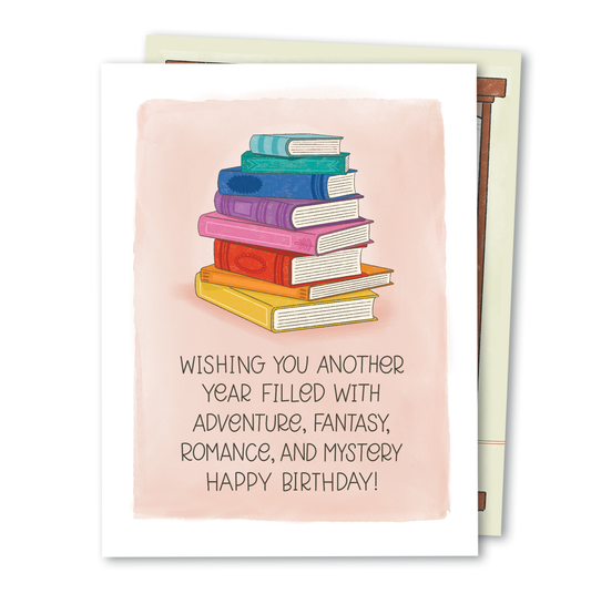Another Year | Book Lover Bookish Happy Birthday Card