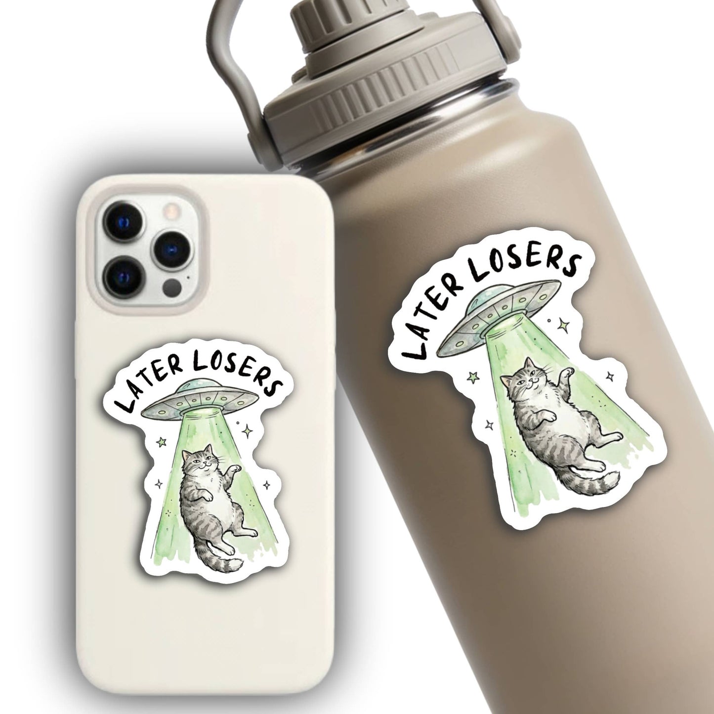 Later Losers Cat Sticker