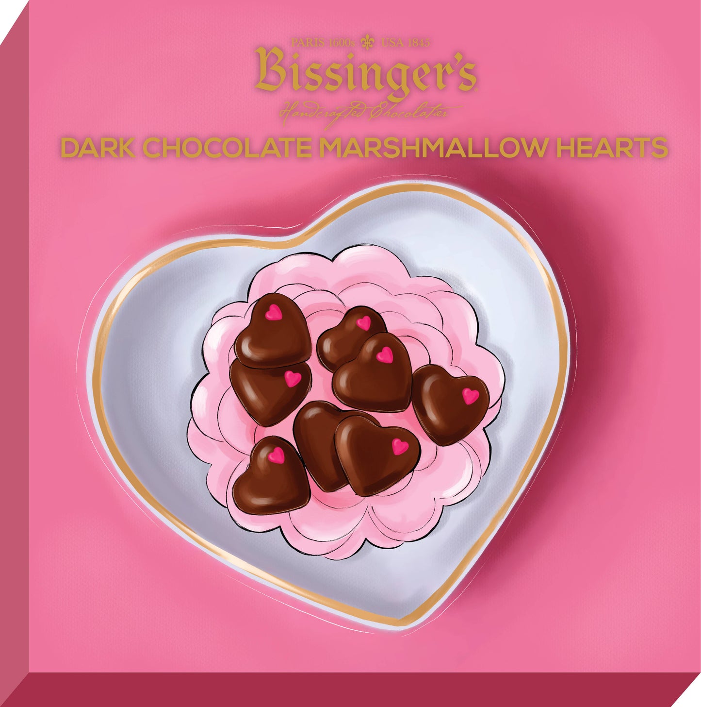 Chocolate Marshmallow Hearts - 8 PC