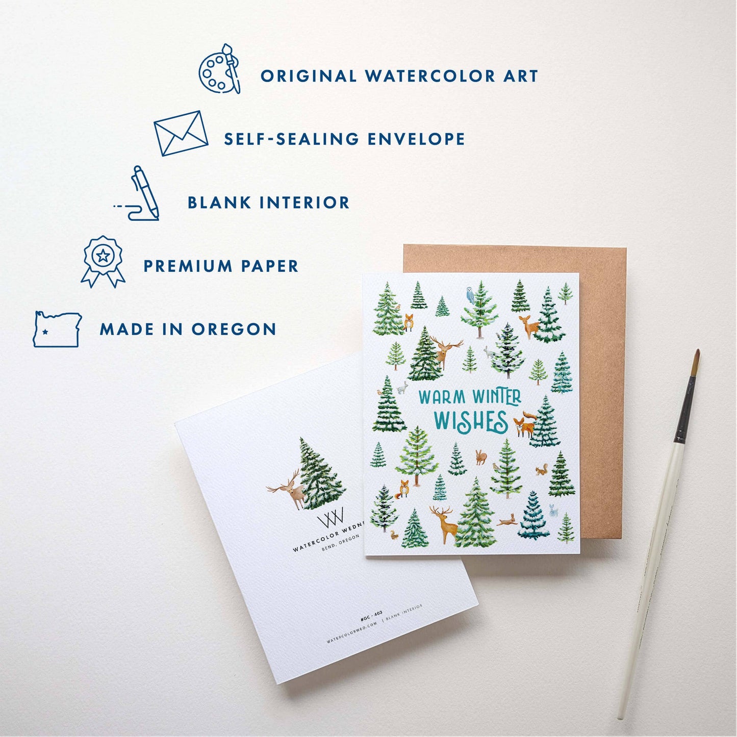 Woodland Holiday Card
