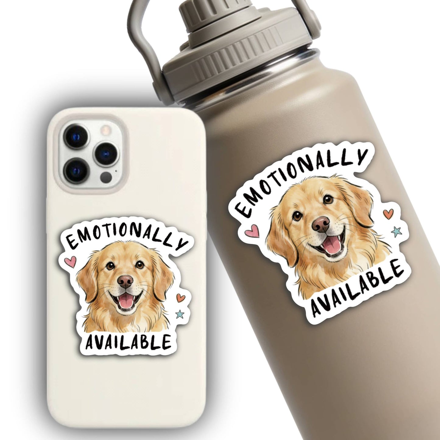 Emotionally Available Dog Sticker