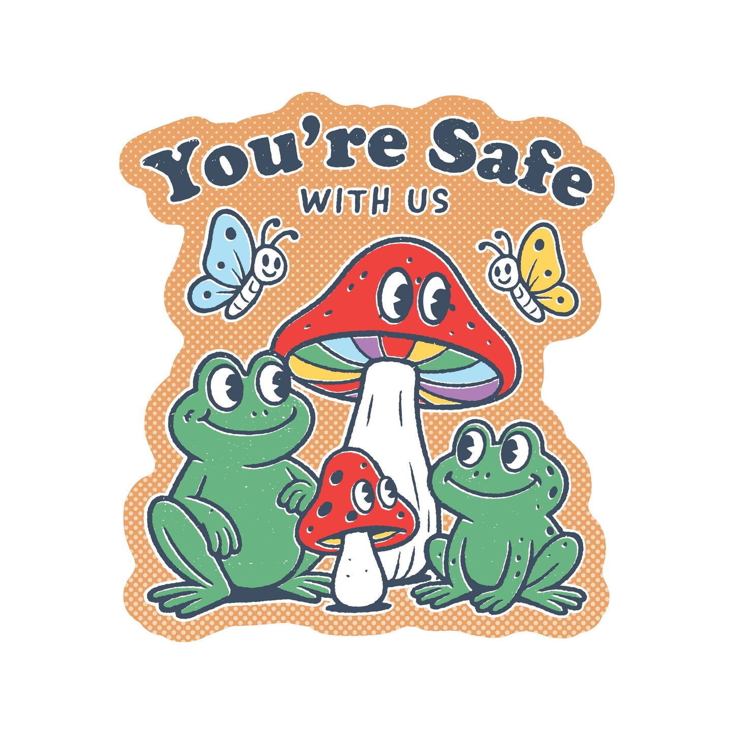Safe With Us LGBTQ+ Sticker