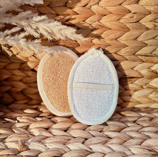 Oval Facial Loofah Pads - 2 Pack