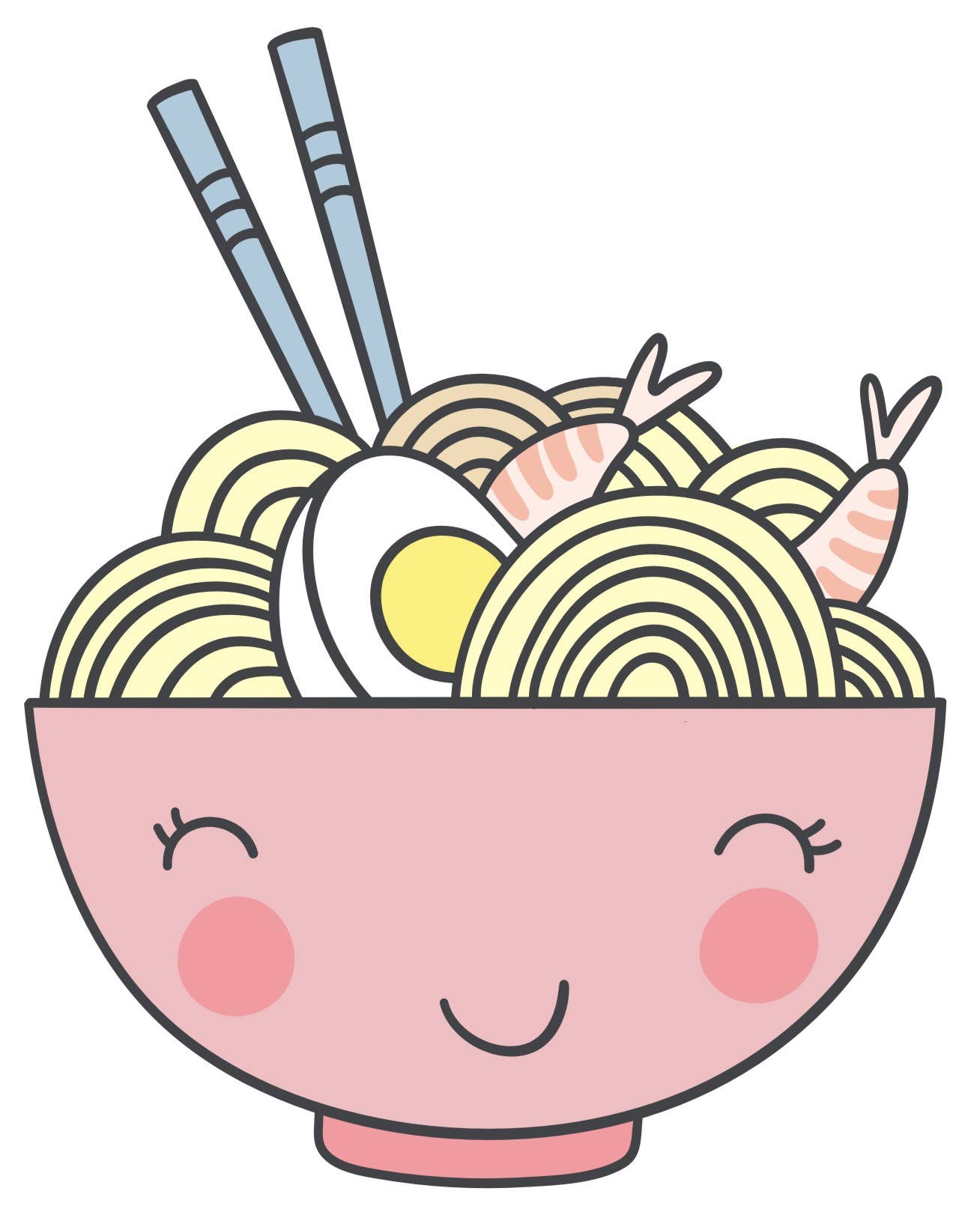 Pink Ramen Sticker