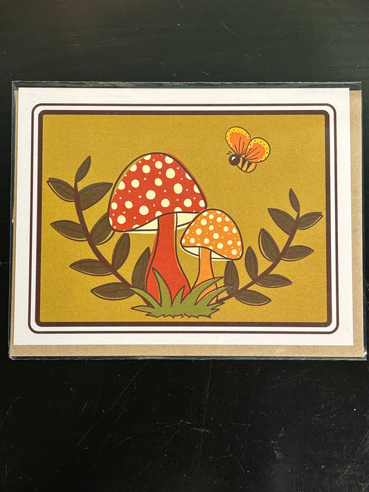 Woodland Mushrooms Card